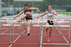 Mens and Boys hurdles, 2021 North Eastern Track and Field Champs., Middesbrough. Photo: David T. Hewitson/Sports for All Pics